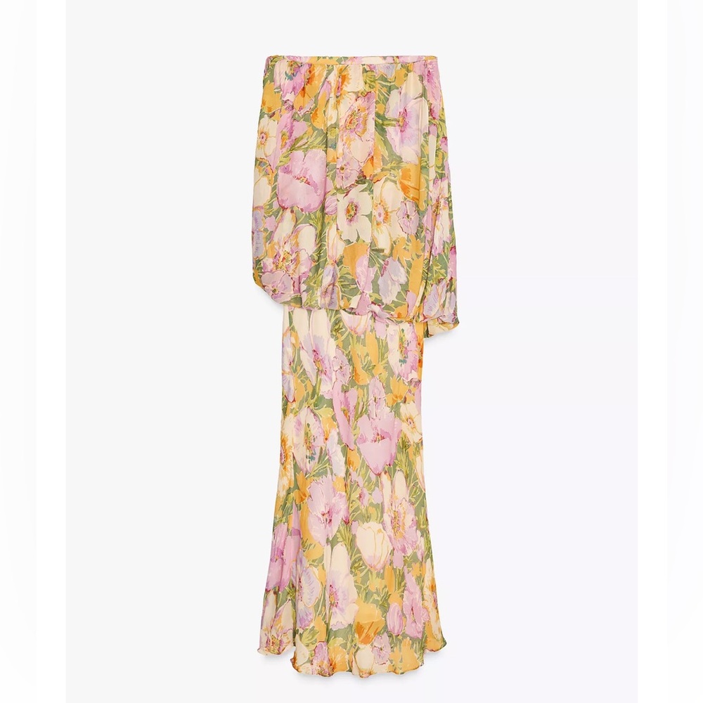 Zara Floral Print Dress ZW Collection Limited Edition - Picture 9 of 11